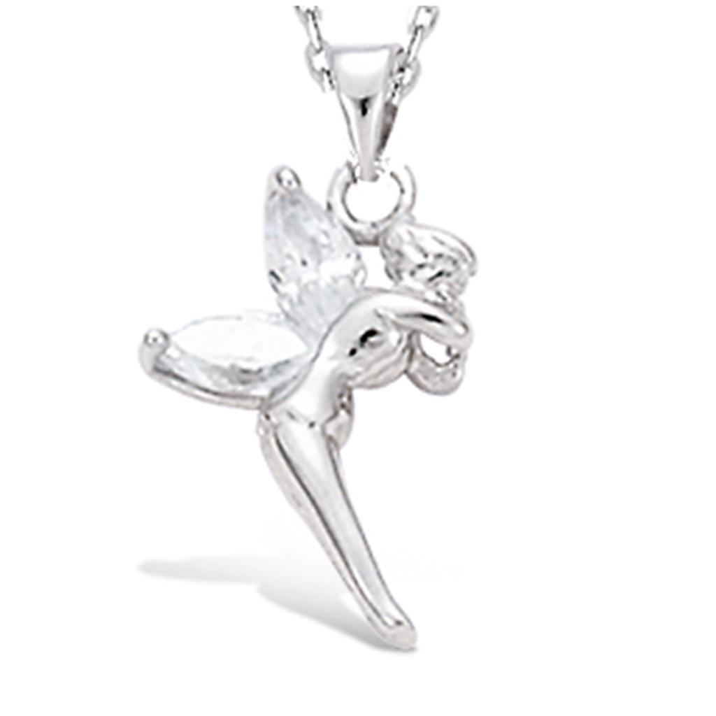 Les Trésors De Lily [R4157] - Anhänger Silber 'Tinkerbell' silbernweiß (Rhodium) - 17x12mm