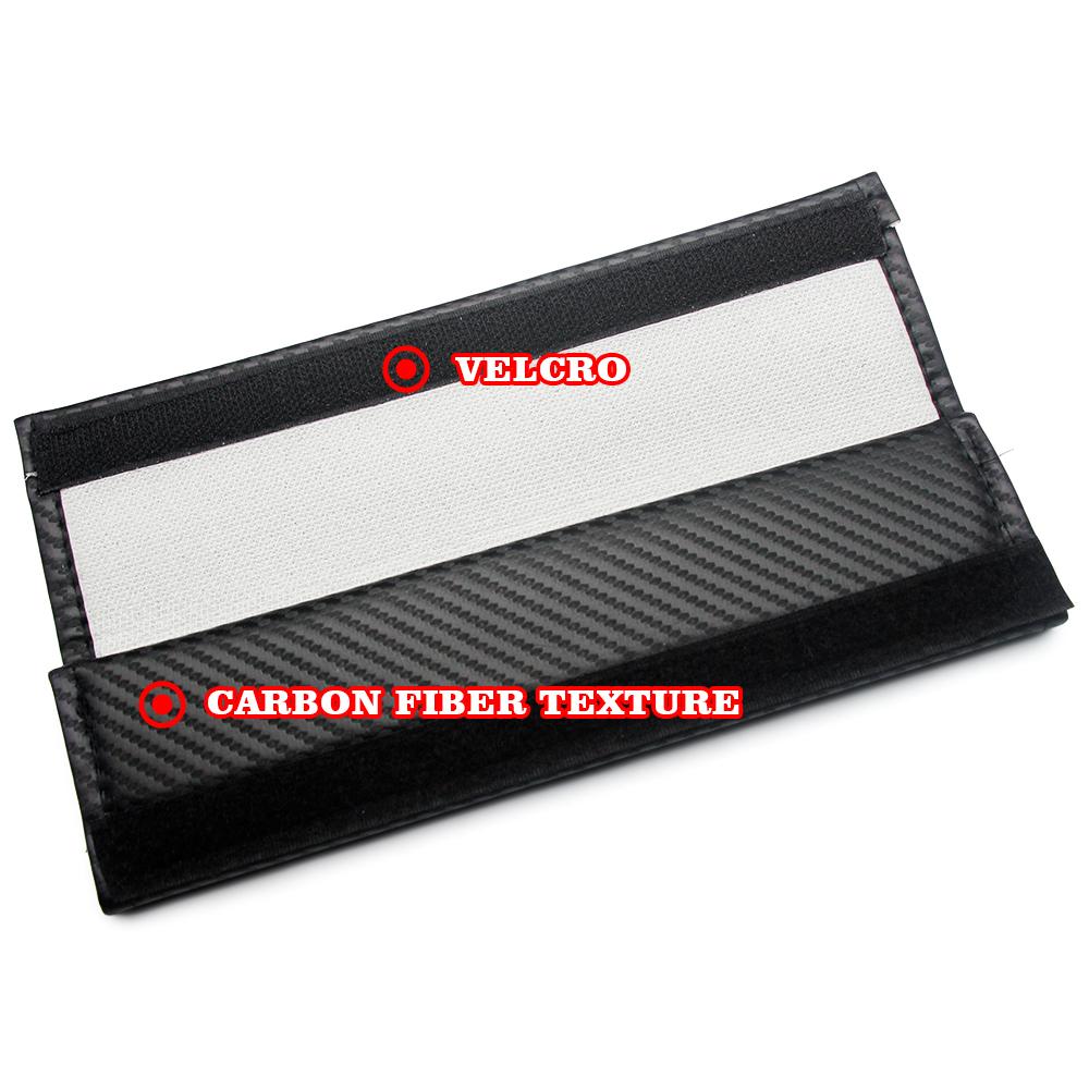 Carbon Fiber Leather Car Seat Belt Cover Shoulder Pad Neck Protection for Mercedes benz AMG C E S GLE CLC Class W204 W203 W205