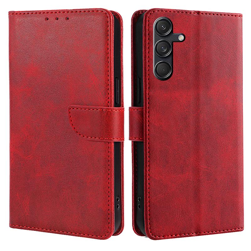 Etui dla Samsunga Galaxy M55 5G/C55 5G/F55 5G, skóra o fakturze cielęcej skóry, portfel z podstawką, pokrowiec na telefon