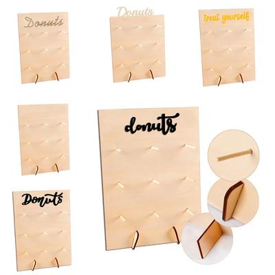 Wedding Decoration Wooden Party Supplies Storage Racks Donut Wall Stand Doughnut Rack Donut Holds