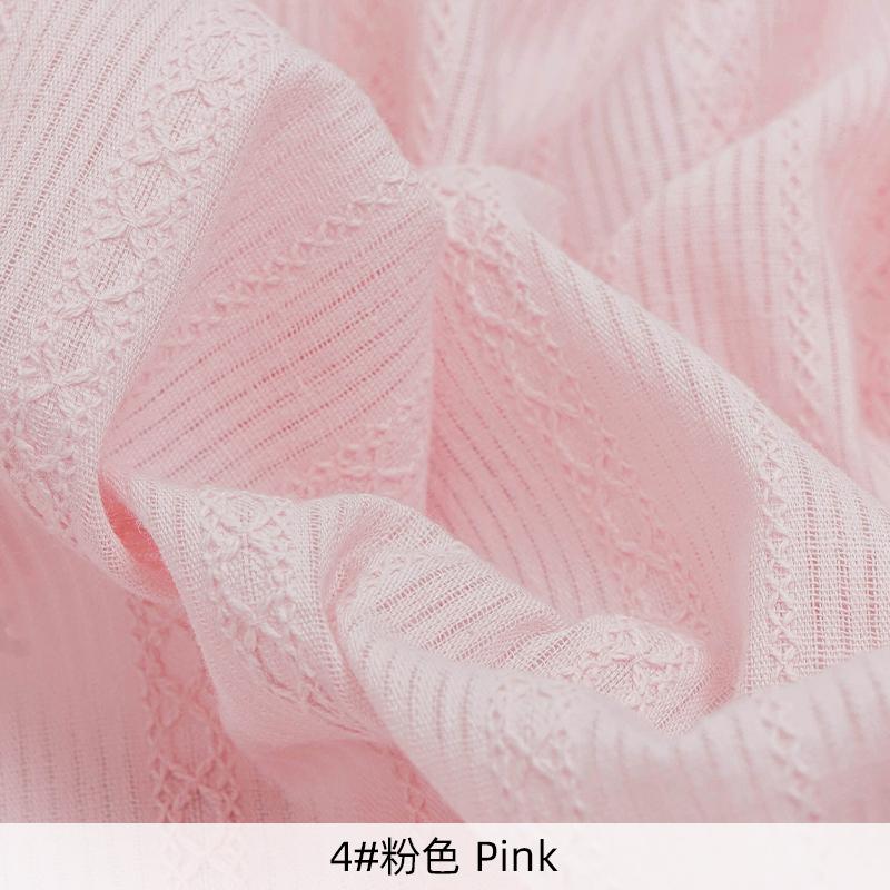 0,5m/1m/2m/3m Weicher Frischer Reiner Baumwoll-Jacquardstoff Für Damenbekleidung, Hemden, Pyjamas, Kinderbekleidungsstoffe TJ21695