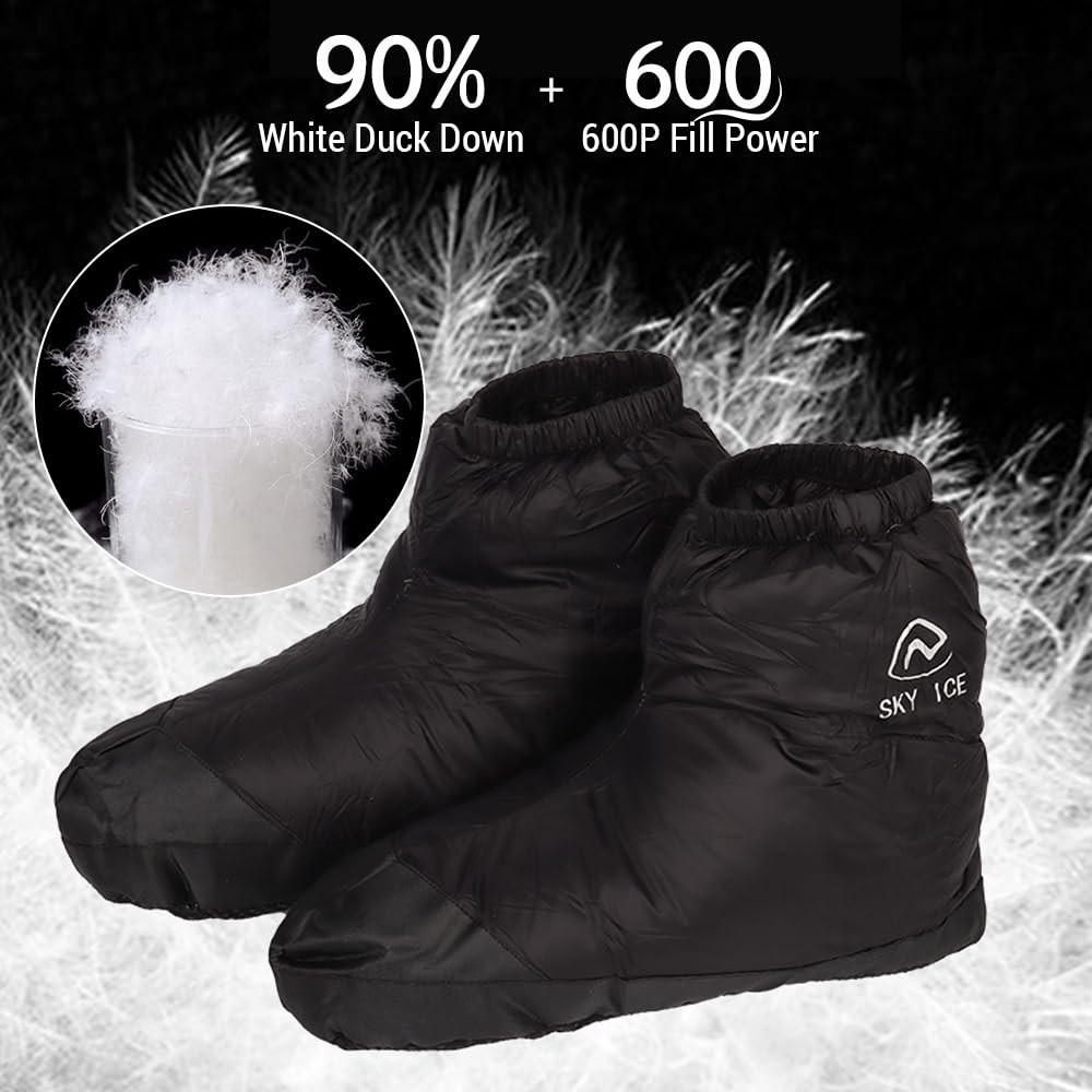 Anti-slip Foot Covers For Outdoor Men And Womendown Socks And Shoe Covers Waterproof Indoor Winter Warm Down Foot Covers