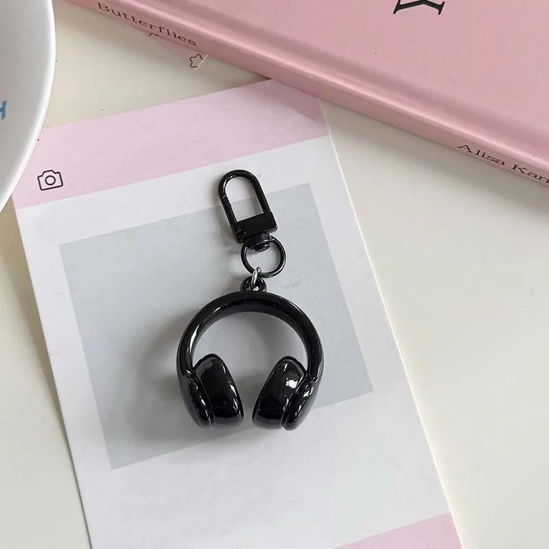

3D Earphone Keychain Pendant One Size чёрный
