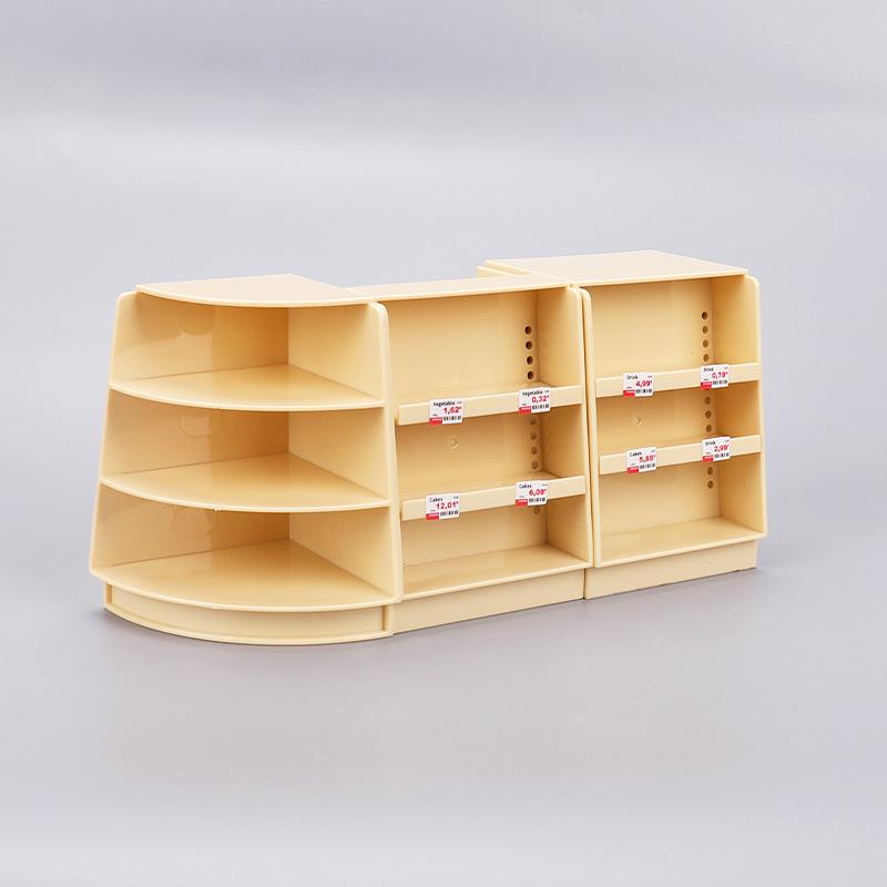 Dollhouse Miniature Supermarket Empty Shelf Mini Display Stand Storage Rack Model Toy Decor
