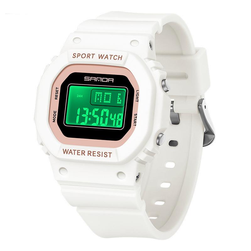 

UTHAI CE143 Youth Vitality Square Multifunctional Children s Watch Fashion Sports Waterproof Calendar Student Electronic Watch