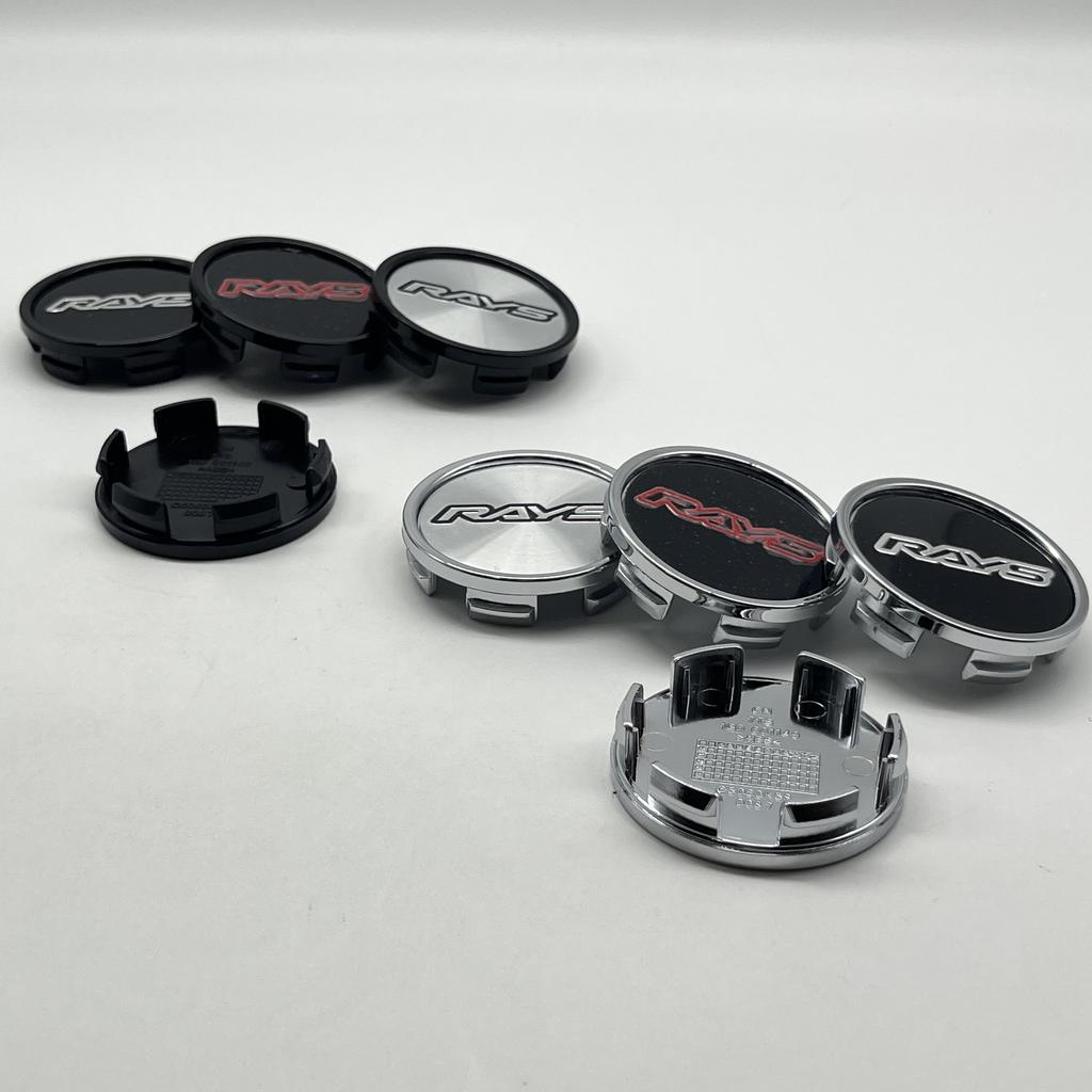 4pcs/Set High-Quality New 58mm K58mm For RAYS Emblem Logo Car Wheel Center Hub Caps Auto Replaces Styling Decoration Accessories