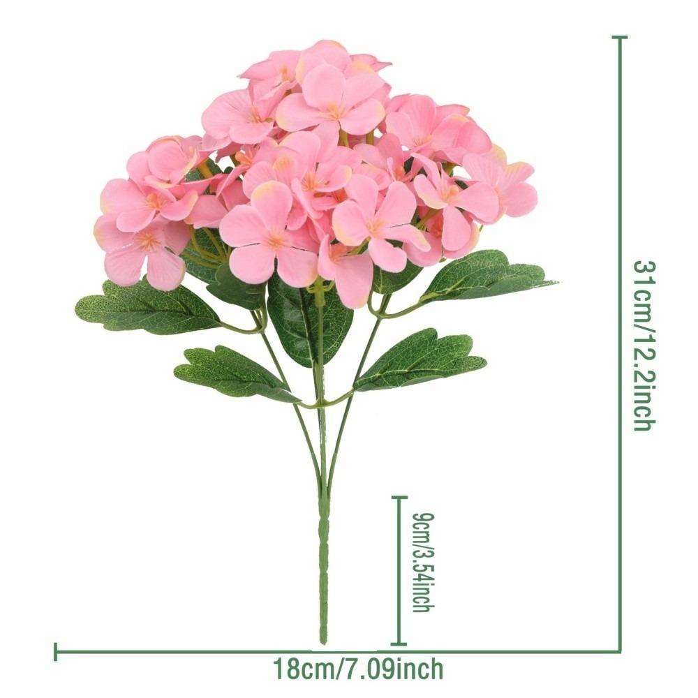 Silk Cloth Foam Flower Bouquet Dyed Edged Simulation Flowers Home Decoration  Photography Props