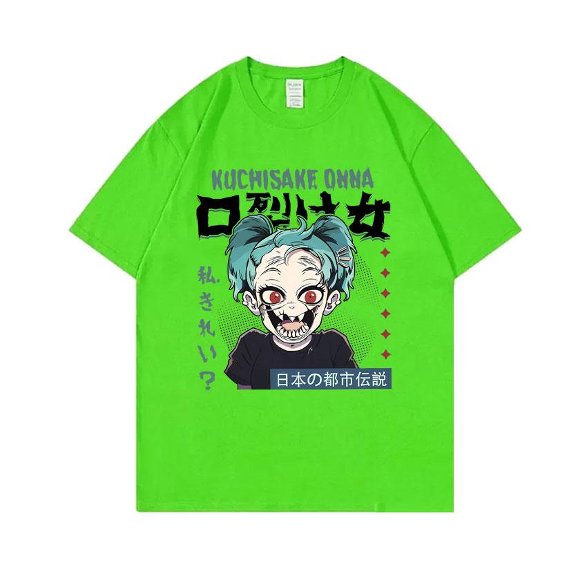

Vintage Kuchisake Onna Urban Japanese Legends Tshirt Unisex Women Y2k Horror The Slit Mouthed Women Unisexga Casual Oversized T Shirts 4XL