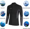 Wetsuit Topper Wetsuit Jacket 3mm Neoprene Front Zipper Surfing Diving Snorkeling BS3005M-M