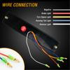2x 12V 4 Function Truck Trailer Caravan ATV LED Brake Stop Rear Tail Reverse Light Turn Signal Indiactor Lamp Offroad Chassis