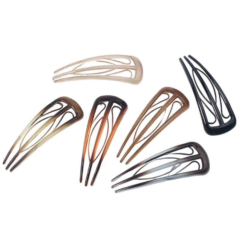 

6 Pieces Stylish French Hair Clip 3 Internal Teeth Ideal For Women Seeking Vintage Hairstyles And Fashionable Looks 1