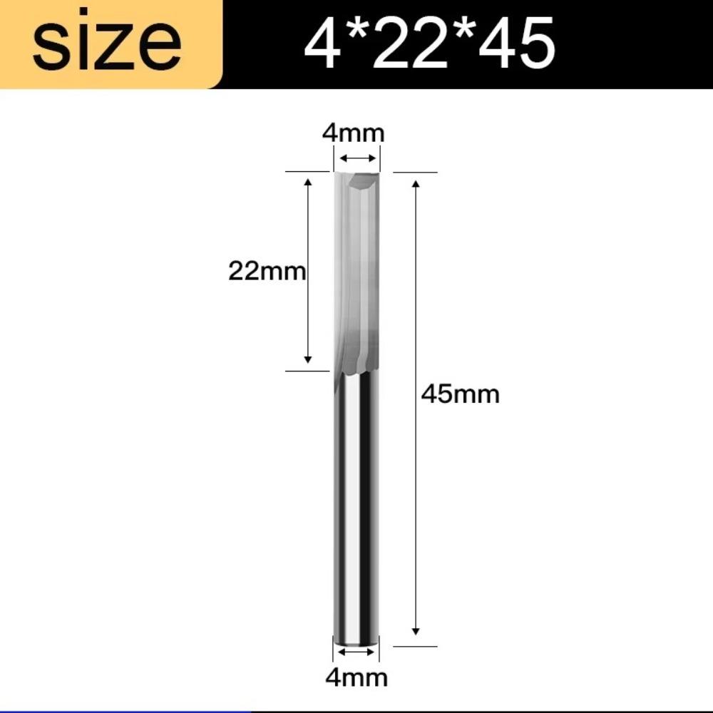 2 Flute Milling Cutter 3.175 4mm Shank Mill Cutter CNC Router Bit  Wood /MDF /Hard Wood/Acrylic/PVC
