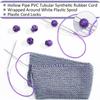 Elegant 2mm 55Yards Hollow Rubber Tubing Round Stretch Knitting Barber Cord Elastic Stitch Keeping Cords DIY Craft