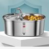 Fontaine à boire pour animaux de compagnie en acier inoxydable fontaine pour chat et chien distributeur d'eau à alimentation intelligente 3L fontaine à boire fournitures pour chat animal de compagnie