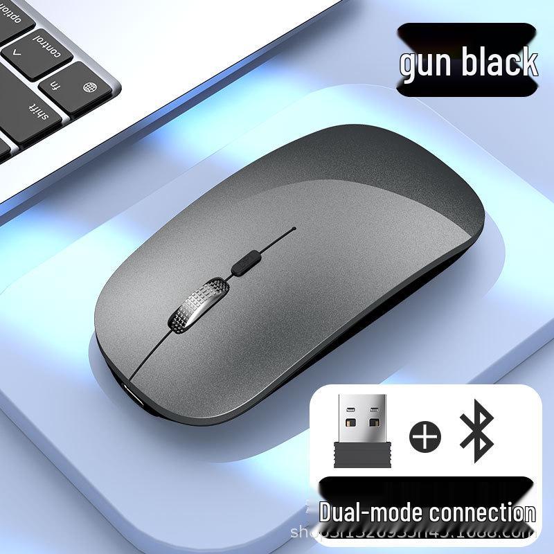 Dual-Mode Silent Bluetooth Mouse with USB-C Charging
