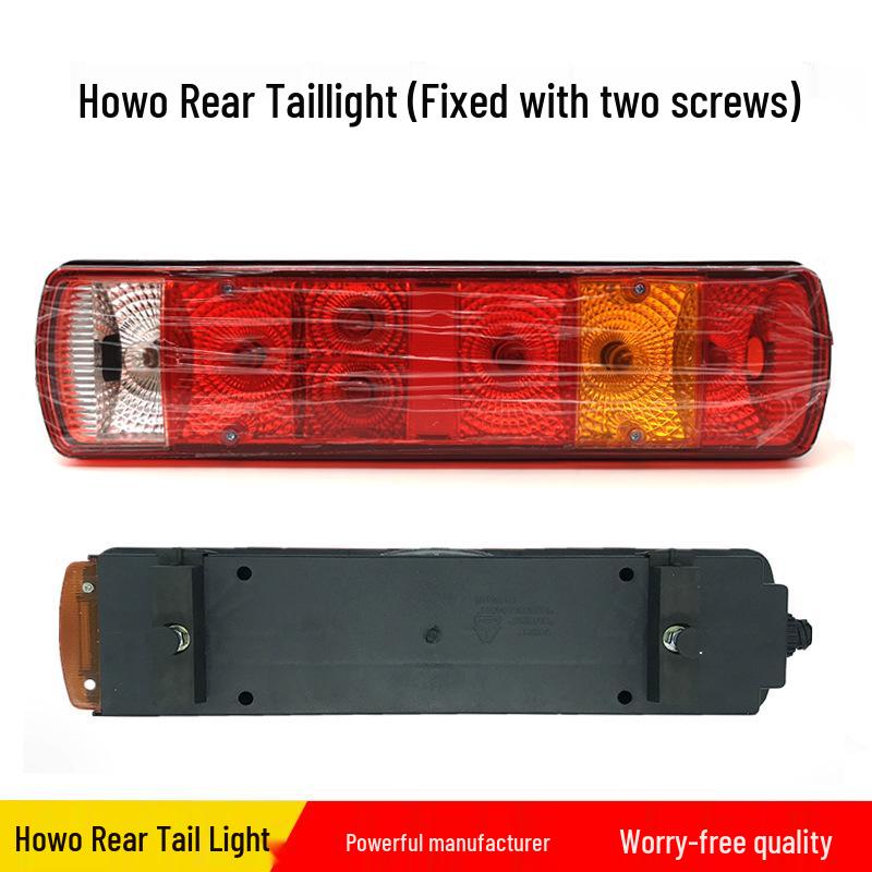 Compatible with Sinotruk Howo Original LED Rear Tail Light Assembly for Brake, Turn, and Reverse with Rear Combination Light Accessories.