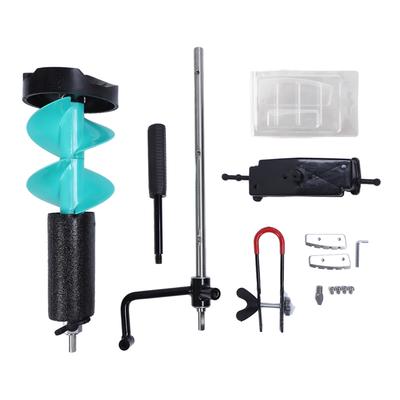 Ice Auger for Fishing Electric Nylon Corless with Positioning Drill 50cm Armrest Extension Rod for