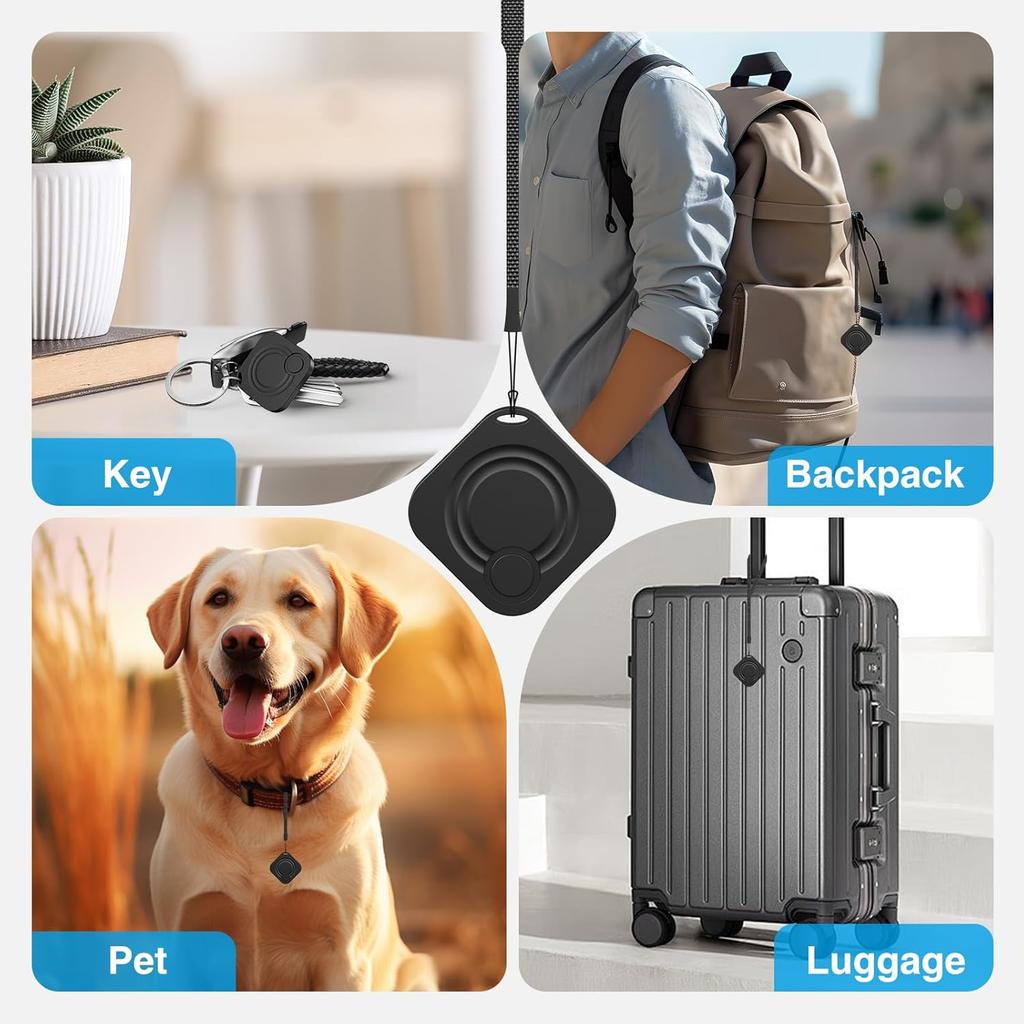 Tags-2 Pack Air Tracker, Key Finders and Item Finder Locator with Sound, Smart Tag Bluetooth Trackers Compatible with Apple Find My (iOS Only),