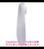 CaseEden Cosplay 6043 Wig, Premium, Smooth, Straight, Long, 100cm, Silver,