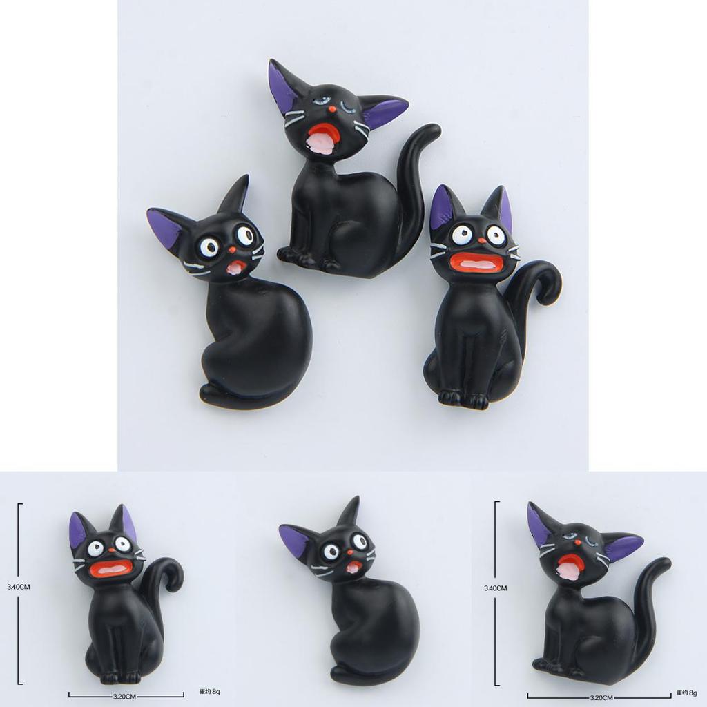 Kiki Delivery Service Jiji Cute Black Cat Magnetic Refrigerator Decoration For Party Decor And Gift Exchange