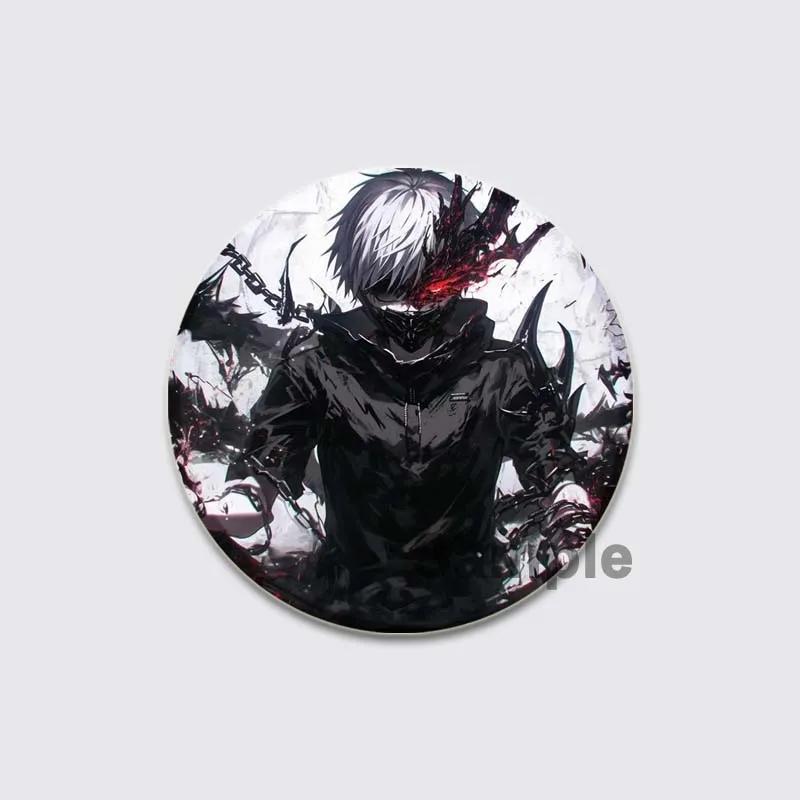 32/44/58mm Fashion Accessorie Anime Tokyo Ghoul Pin Handmade Cartoon Kaneki Ken Brooche for Backpack Cothes Collection Badge Hat Decoration