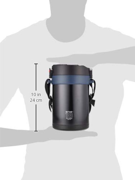 Pearl Metal Insulated Lunch 1800 Stainless Jar, Navy, Steel, Octus, HB-3775