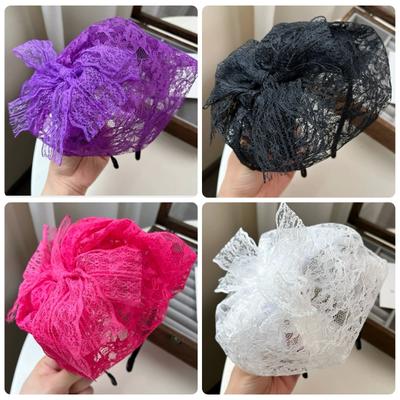 Eye Catching Lace Head Accessory For Women Headband Hair Ornament Headpieces for Wedding Party Decoration