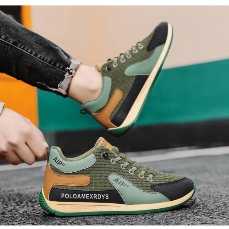 Men's Shoes 2025 New Style Velvet Core Trend Warm Casual Sports Men's Autumn Winter Luxury Slip-on Vulcanized Shoes for Men