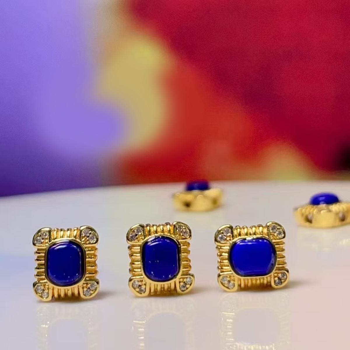 

2Pcs DIY Isolation Beads Natural Stone Lapis Lazuli Rectangle Beads 8x9mm For Jewelry Making DIY Necklace Bracelet Earrings Accessory 2pcs
