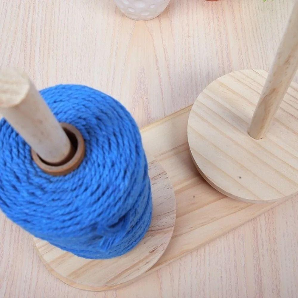 Wooden Yarn Rotating Tool Portable Thread Holder Auxiliary Tool Yarn Ball Holder  Crochet Work
