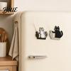 3D Fridge Magnet Vase Locker Holder Magnet Refrigerator Cat Whiskers Furs Keepsake Pet Memorial Decoration for Home Kitchen Magnetic