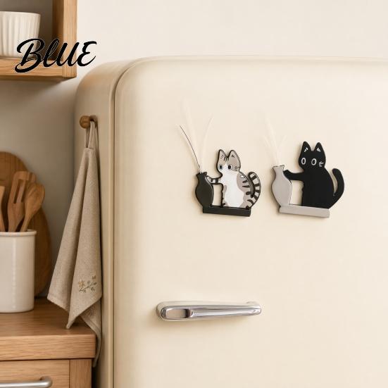 3D Fridge Magnet Vase Locker Holder Magnet Refrigerator Cat Whiskers Furs Keepsake Pet Memorial Decoration for Home Kitchen Magnetic