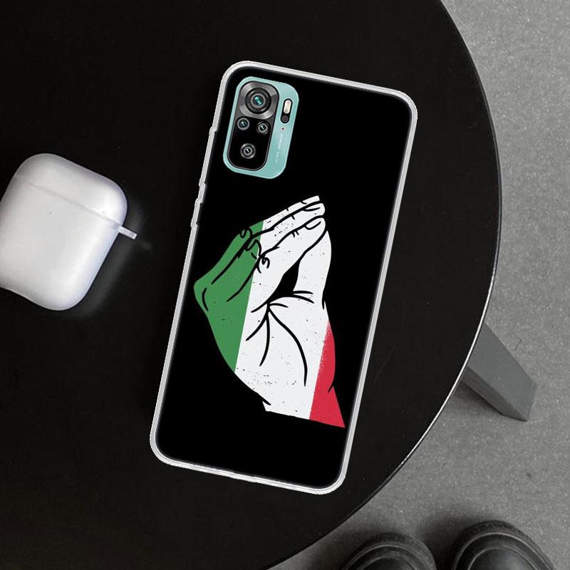 

Italy Flag Phone Case Cover for Xiaomi Redmi Note 15 14 13 12 11 Pro Plus 14S 12S 11S 11T 11E 10S 10 Customized Fundas Redmi Not Redmi Note 13 4G