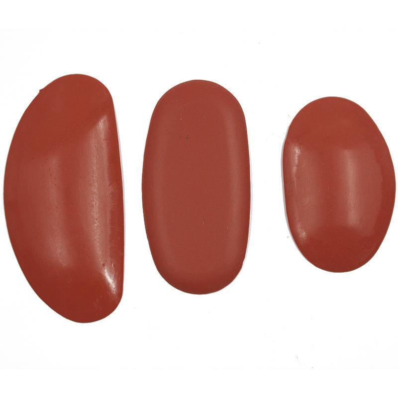 3-Piece Ceramic Rubber Scraper Set for Leather Trimming, Polishing, and Clay Sculpture