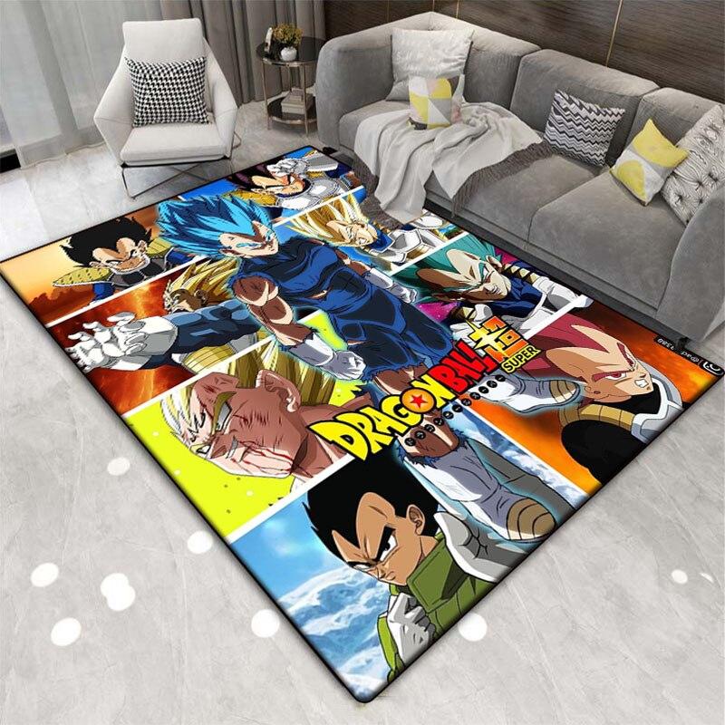 Multi Functional Cartoon Flannel Soft Home Living Room Japanese Cartoon Game Bathroom Kitchen Doormat Anti-skid Carpet.