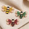 Multi Color Enamel Bee Brooch Glitter Delicate Decor Pin for Christmas Party Outfit Decoration Holiday Exchange Gifts