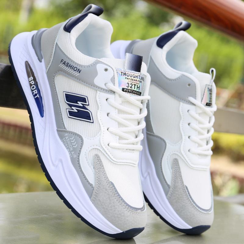 Herrenschuhe neue Herbstschuhe Herren Trend vielseitige Mesh-Schuhe Herren Sportschuhe rutschfest und verschleißfest weich besohlt Freizeitschuhe