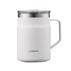 Lock Lock Metro Mug with Stainless LHC4219NWHT & Lid, Insulated, Steel, 475ml, White,