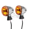 LED Turn Signal Indicators for Indian Scout Motorcycles - Amber Front & Rear Pair