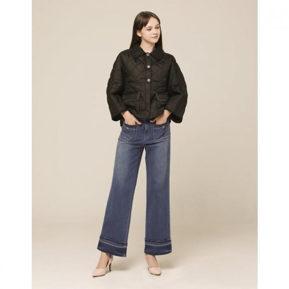 Son Jung Wan Tweed Collar Color Block Insulation Jumper Zdj6161070