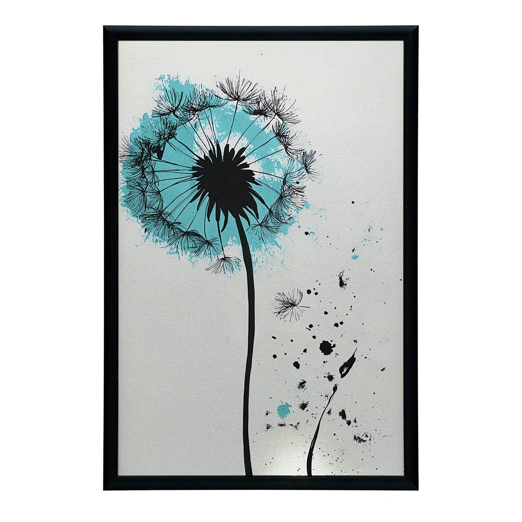 Poster Delicate Dandelion In Motion Poster Delicate Dandelion In Motion, 50X70 Cm, Frameless, Matte Paper 230 Gsm