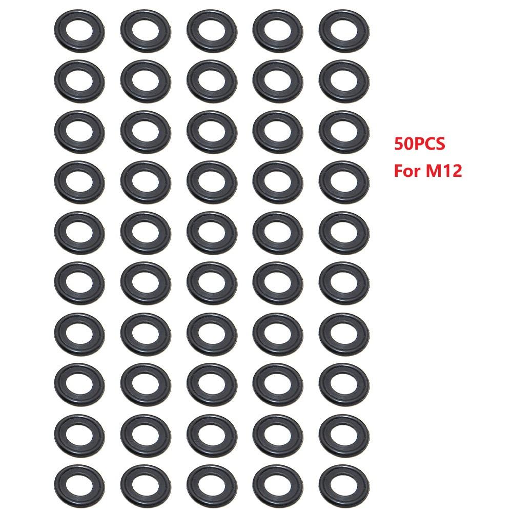50/100pcs Drain Gasket Sealing Ring For Ford 12616850 3536966 1005593 12/14mm Oil Drain Sealing Ring Repair Accessories