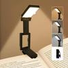 Rechargeable Book Light LED Clip Reading Light 180°Foldable,Portable Clip On Reading Lamp 3 Colors Eye Protection Desk Lamps
