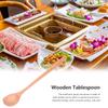 Wooden Spoon   Handle Design Exquisite Texture Wood Serving Spoons for Kitchens and Restaurants