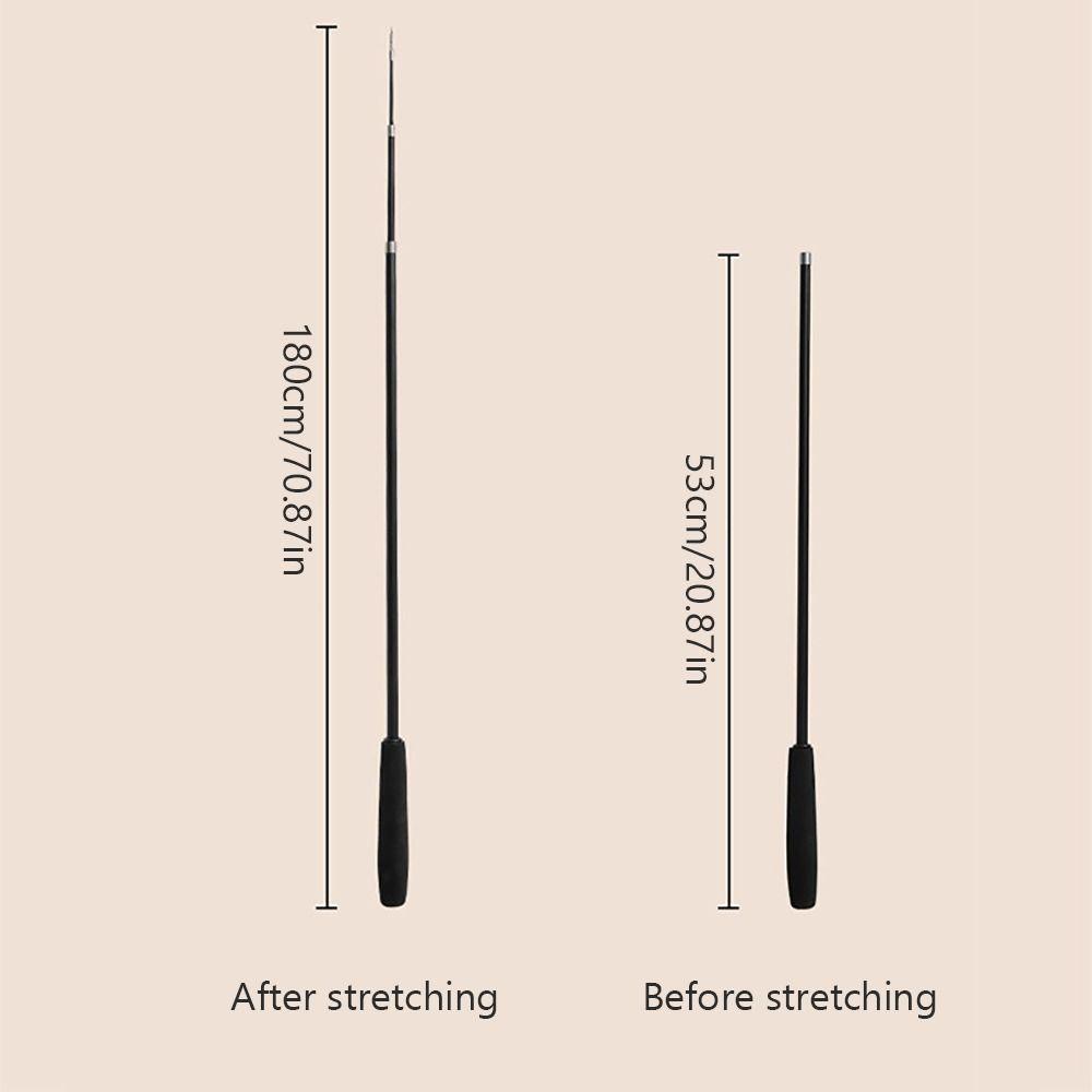 1.8m Extra Long Telescopic Cat Teaser Stick High Elasticity Relieve Boredom Cat Playing Interactive Toys Flexibility