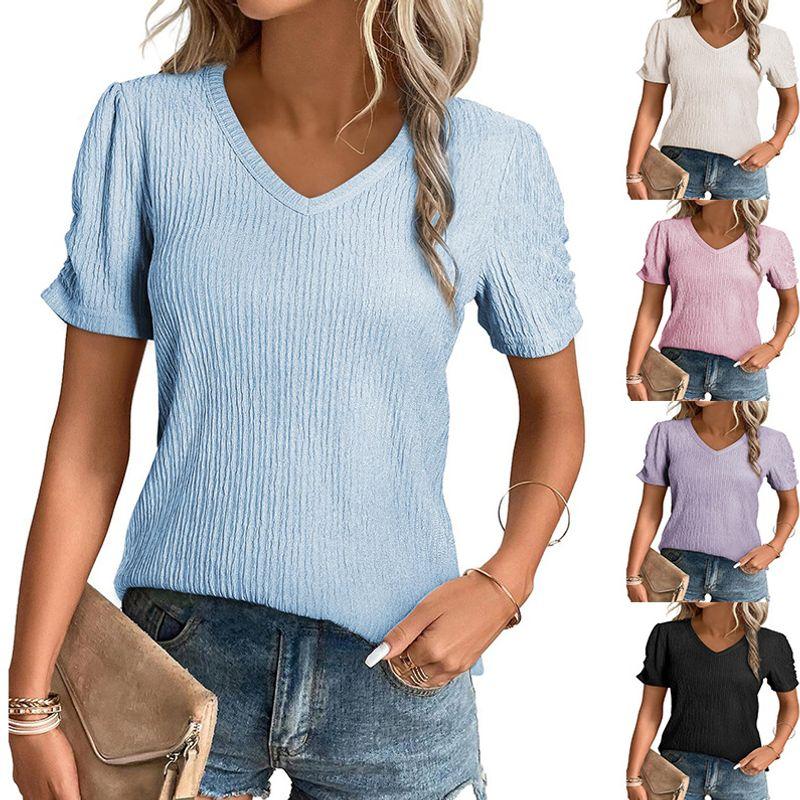 

2025 T-shirt Sleeveless Hollow Jacquard Top Casual Vest Apricot color XL