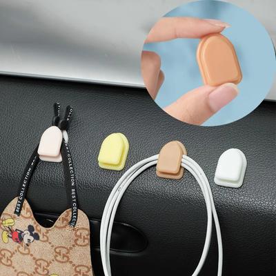 Mini-Autohaken, Innenraum-Aufbewahrungshalter, Aufhänger für Kopfhörer, Schlüssel, Kabel, selbstklebend, Armaturenbrett-Wandaufhänger, Autozubehör