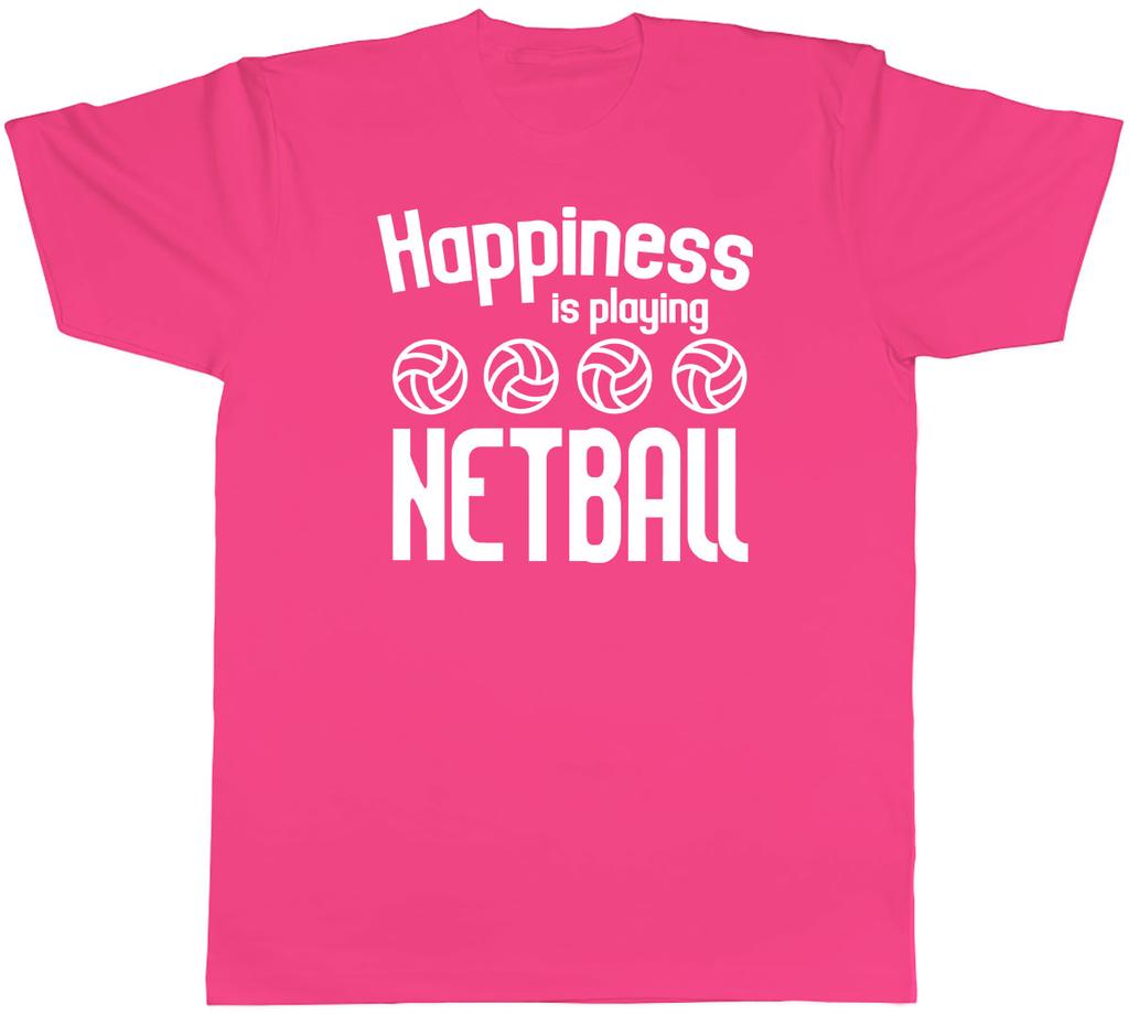 Happiness Is Playing Netball Unisexs Unisex TShirt Tee