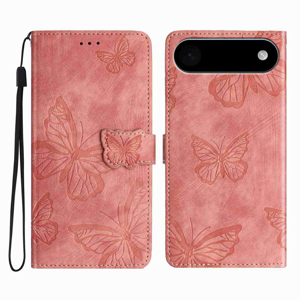 For iPhone 17 Air Case Butterfly Design Flip Wallet Leather Phone Cover Skin-Touch