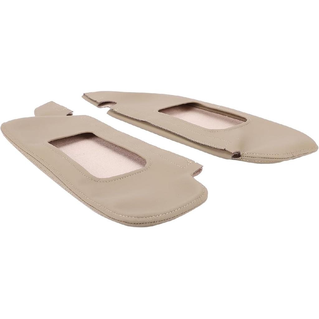 Sun Visor Protector Cover for 1994-2004, PU Leather, Gray, 2 Pieces